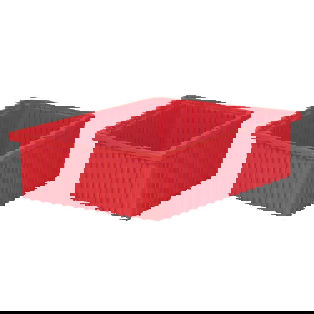 Polyethylene Dividable Storage Tote: 40 lb Capacity